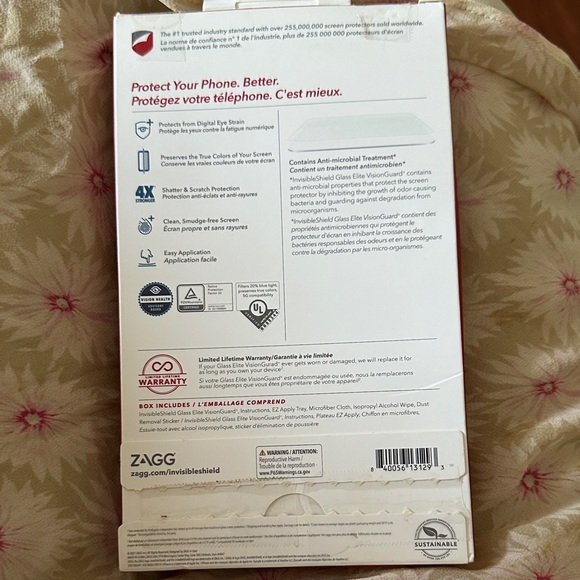 Glass Elite VisionGuard+ Screen Protector for iPhone 12/12 Pro/11/XR - Clear - Picture 4 of 4